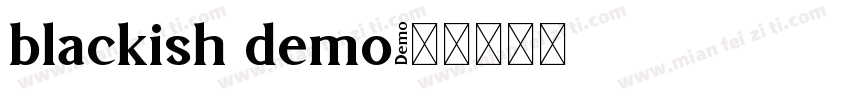 blackish demo字体转换